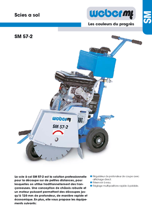 Cortadoras de suelo weber mt SM 57-2