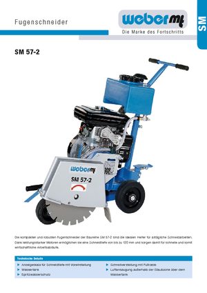 Cortadoras de suelo weber mt SM 57-2