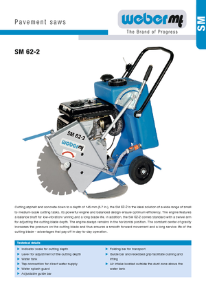 Cortadoras de suelo weber mt SM 62-2