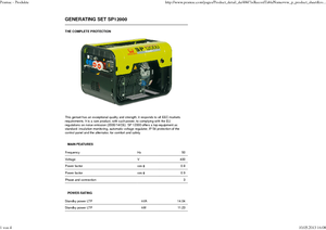 Grupos electrógenos, gasolina PRAMAC Lifter SP 12000