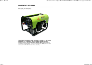 Grupos electrógenos, gasolina PRAMAC Lifter SP 8000