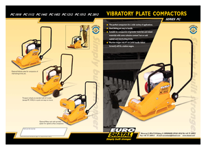 Planchas vibratorias de una dirección Shatal PC 1512