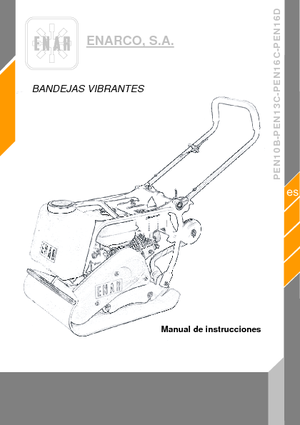 Planchas vibratorias de una dirección Enar PEN 13 C