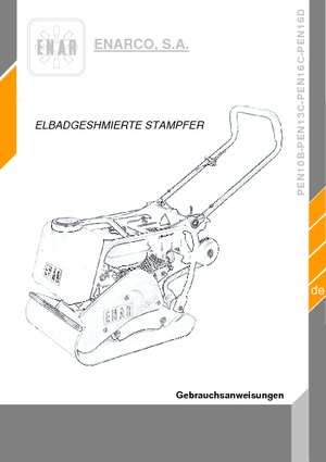 Planchas vibratorias de una dirección Enar PEN 13 C