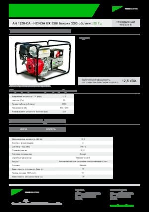 Grupos electrógenos, gasolina INMESOL AH 1250-CA