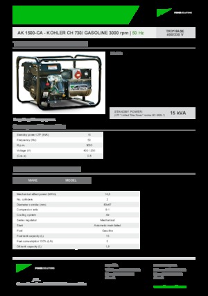 Grupos electrógenos, gasolina INMESOL AK 1500-CA