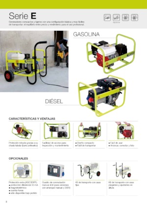 Grupos electrógenos, gasolina PRAMAC Lifter E 8000