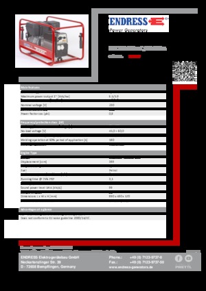 Grupos electrógenos, gasolina Endress ESE 704 SHS-AC / 60-200 A