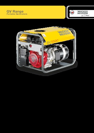 Grupos electrógenos, gasolina Wacker Neuson GV7003A