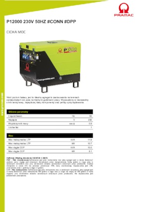 Grupos electrógenos, gasolina PRAMAC Lifter P 12000 THB