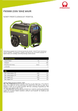 Grupos electrógenos, gasolina PRAMAC Lifter PX 5000
