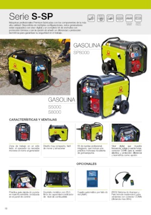 Grupos electrógenos, gasolina PRAMAC Lifter SP 8000