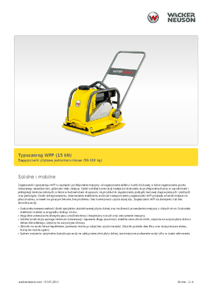 Planchas vibratorias de una dirección Wacker Neuson WPP 1540 W
