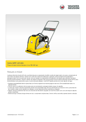 Planchas vibratorias de una dirección Wacker Neuson WPP 1540 W