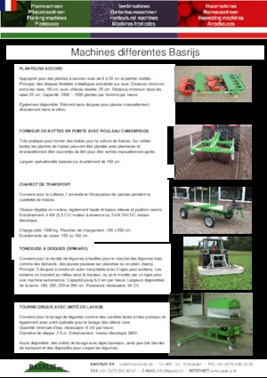 Máquinas de plantar Basrijs Accord planter single with 2 small rollers
