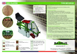 Máquinas de plantar Basrijs Deep plant element disc 100 cm