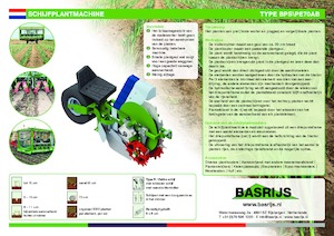 Máquinas de plantar Basrijs Discplanter with conveyer belt