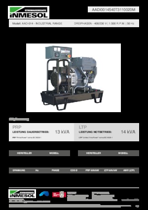 Grupos electrógenos diesel INMESOL AAD-014