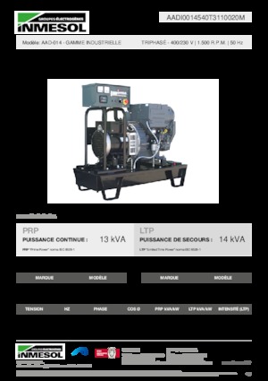 Grupos electrógenos diesel INMESOL AAD-014