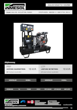 Grupos electrógenos diesel INMESOL AAL-018