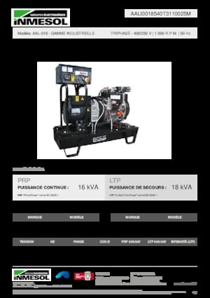 Grupos electrógenos diesel INMESOL AAL-018