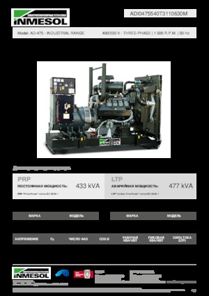 Grupos electrógenos diesel INMESOL AD-475