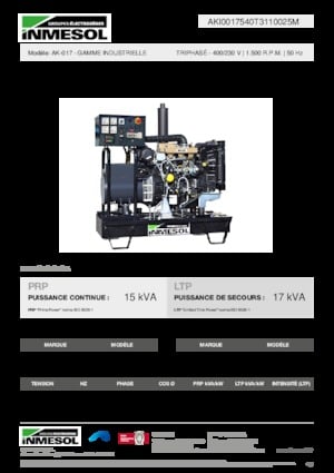 Grupos electrógenos diesel INMESOL AK-017