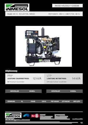 Grupos electrógenos diesel INMESOL AK-14