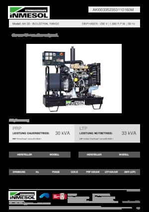 Grupos electrógenos diesel INMESOL AK-33