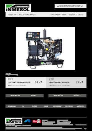 Grupos electrógenos diesel INMESOL AK-7
