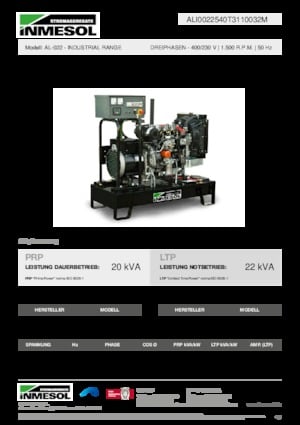 Grupos electrógenos diesel INMESOL AL-022