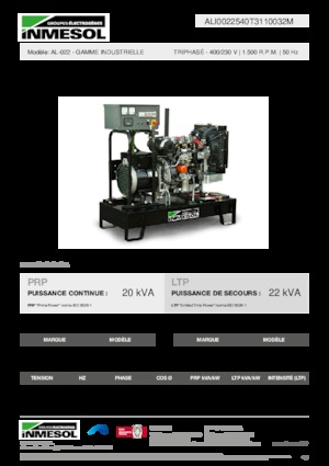 Grupos electrógenos diesel INMESOL AL-022