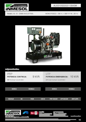 Grupos electrógenos diesel INMESOL AL-10