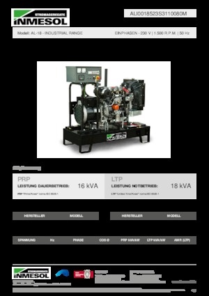 Grupos electrógenos diesel INMESOL AL-18