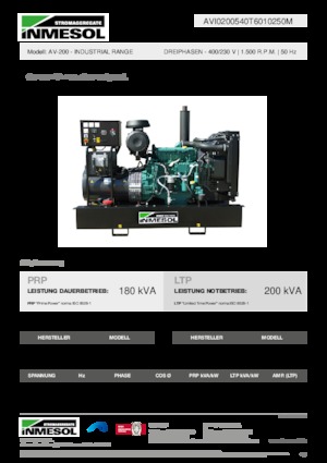 Grupos electrógenos diesel INMESOL AV-200