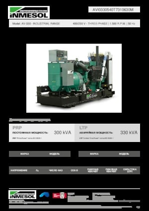 Grupos electrógenos diesel INMESOL AV-330
