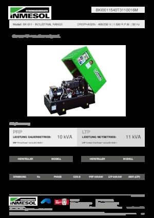 Grupos electrógenos diesel INMESOL BK-011