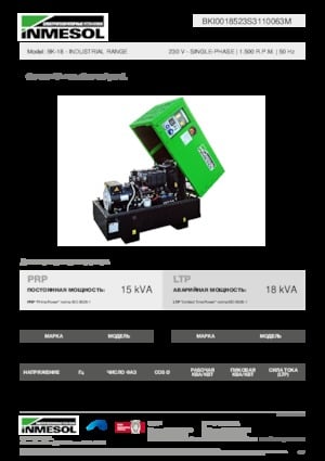 Grupos electrógenos diesel INMESOL BK-18