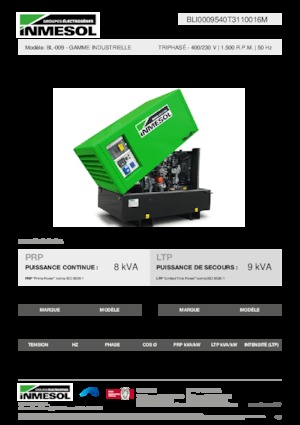 Grupos electrógenos diesel INMESOL BL-009