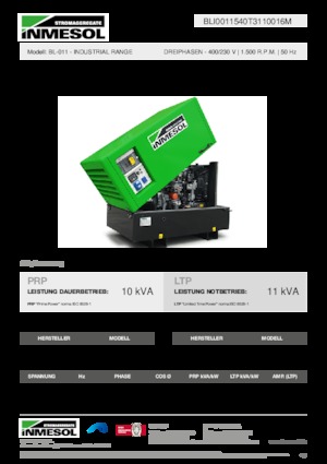 Grupos electrógenos diesel INMESOL BL-011