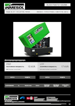 Grupos electrógenos diesel INMESOL BL-017