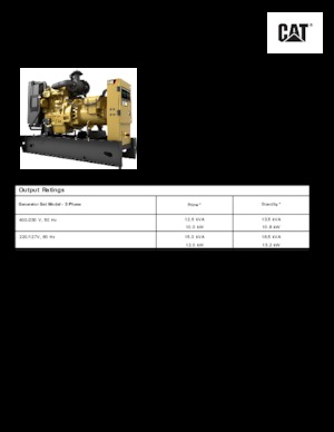 Grupos electrógenos diesel Caterpillar C1.5-DE 13,5
