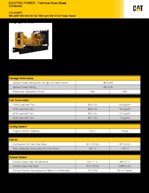Grupos electrógenos diesel Caterpillar C13-450