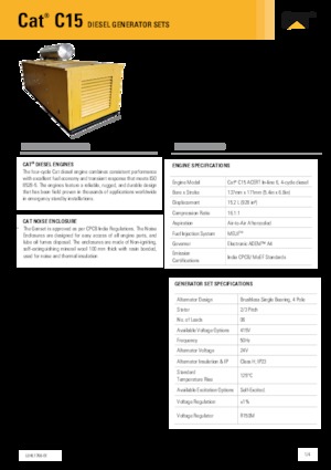 Grupos electrógenos diesel Caterpillar C15-550