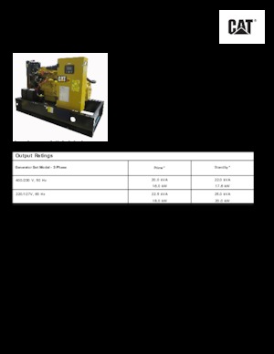Grupos electrógenos diesel Caterpillar C2.2-DE 22