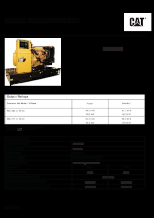 Grupos electrógenos diesel Caterpillar C3.3-DE 50