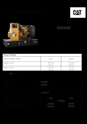 Grupos electrógenos diesel Caterpillar C4.4-DE 110