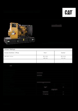 Grupos electrógenos diesel Caterpillar C4.4-DE 65