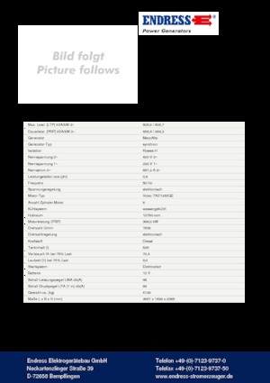Grupos electrógenos diesel Endress ESE 510 VW AS