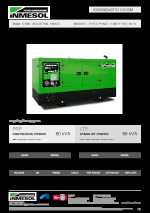 Grupos electrógenos diesel INMESOL ID-066